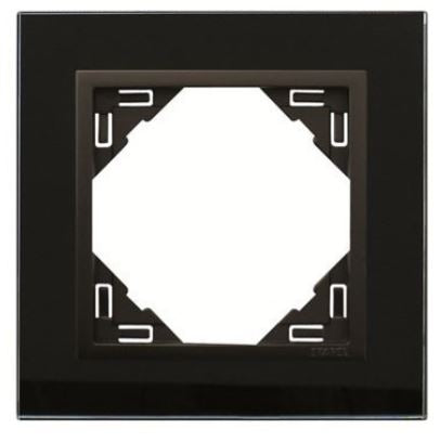 Espelho Simples Série LOGUS90 (Cristal Preto/Preto Mate) - EFAPEL