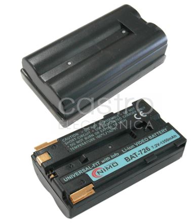 Bateria Câmara Universal Sony, Fuji, ... 7,2V 1350mAh Li-Ion
