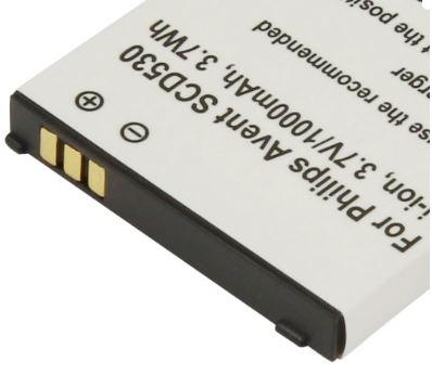 Bateria Compatível Avent SCD530 3,7V Philips (1000mAh)