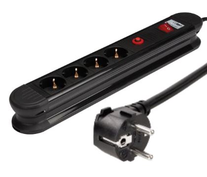 Extensão Protetora Quadrupla 3500W c/ Interruptor (1,5 mts) - VELLEMAN