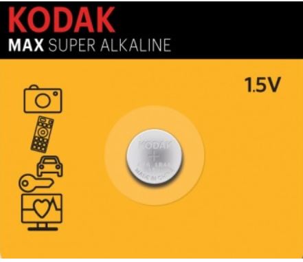 Pilha 1,5V Alcalina LR54/SG10/G10/189/LR1130/V10GA/RW89/LR11/V389/SR1130SW/SR54/V390/LR1131 - KODAK