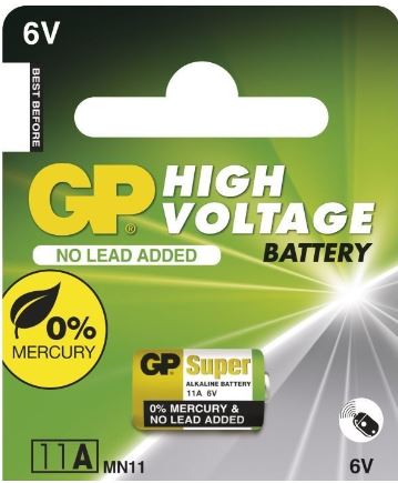 Pilha Alcalina 6V 33mA 11A - GP