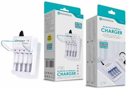 Carregador de Pilhas Ni-MH/Ni-Cd (AA e AAA) - NOVOTECK
