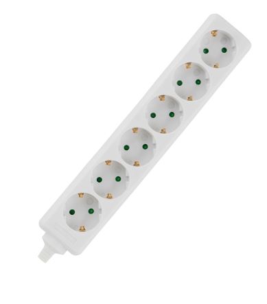 Tomada Sextupla c/ Terra s/ Fio