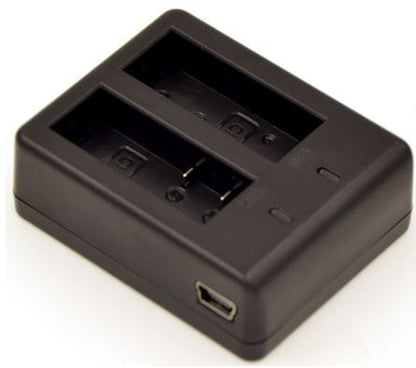 Carregador Duplo de Baterias p/ Camaras Desportos Radicais SJ4000/SJ5000/GitUp/GitUp2/GitUp2P