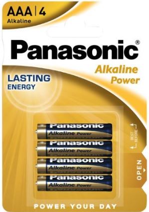 Blister de 4 Pilhas Alcalinas AAA LR03 - PANASONIC