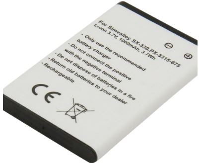 Bateria Compatível SX-330, PX-3315-675 3,7V Simvalley (1000mAh)