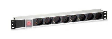 Extensão 8 Tomadas s/ Fios Interruptor de Alumínio 3500W 16A (1,8 mts) - CROMAD