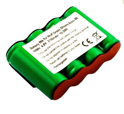 Bateria Compatível Grass Shears Accu 60, Rasenschere Accu 60 Wolf (2150 mAh)
