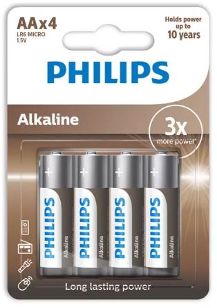 Pilha R6 Alcalina Bronze 1.5V - PHILIPS