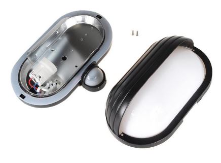 Armadura Oval "Olho de Boi" c/ Sensor Movimento PIR