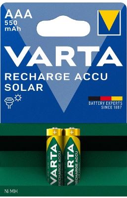 Blister 2x Pilhas Recarregáveis AAA (Micro) 550mAh - VARTA