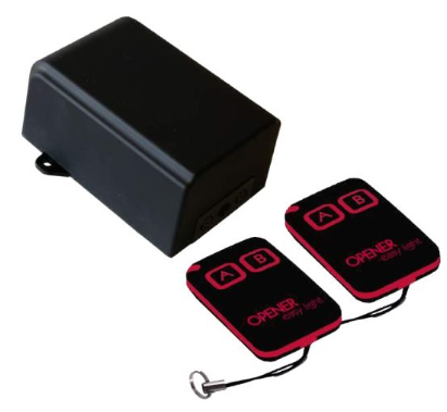 Kit Emissor Receptor 2 Canais e 2 Comandos (433MHz) Especial p/ Jardim - JollyLine