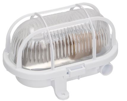 Armadura Oval "Olho de Boi" E27 220V IP65 Branco - GSC