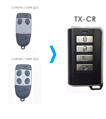 Comando Garagem Comp. Código CARDIN S449 433Mhz