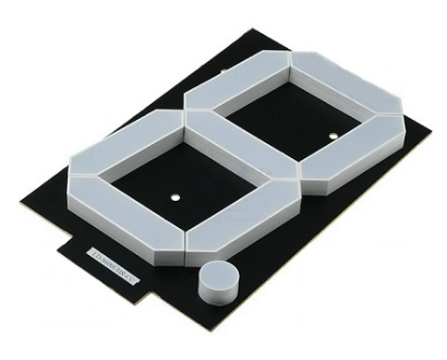 Display LED 1 Digito Catodo Comum 7 Segmentos (163 x 115mm)