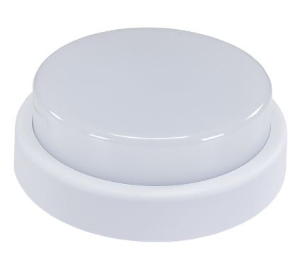 Armadura Redonda "Olho de Boi" LED 8W IP65 Branco F. 6000K 640Lm