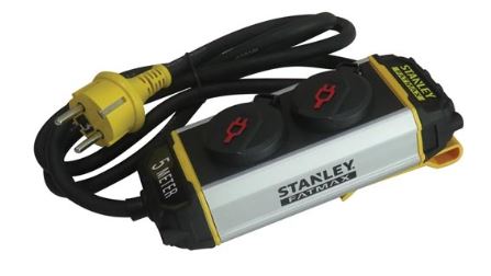 Extensão Dupla IP44 c/ Tampas Proteção + Suporte (1,5 mts) - STANLEY