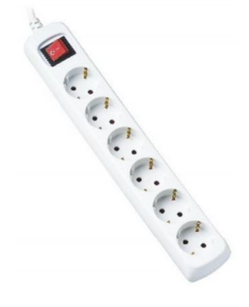 Extensão Sextupla c/ Interruptor (5 mts) - GSC