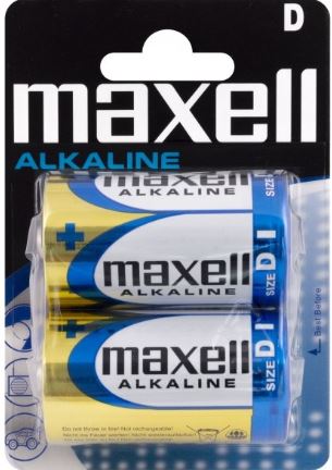 Blister 2x Pilhas Alcalinas 1,5V D / LR20 - MAXELL
