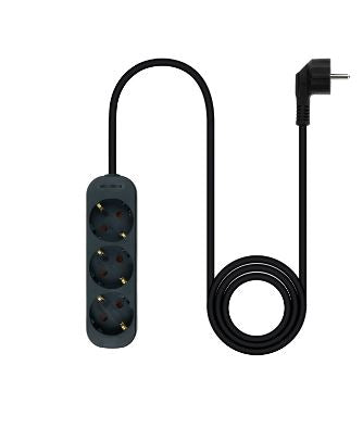 Extensão Elétrica 3 Tomadas Preto (1.4 metros) - NANOCABLE