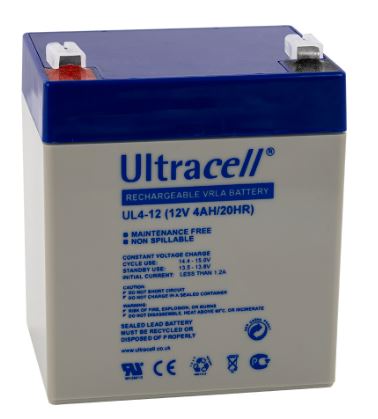 Bateria Chumbo 12V 4Ah (90 x 70 x 101 mm) - Ultracell