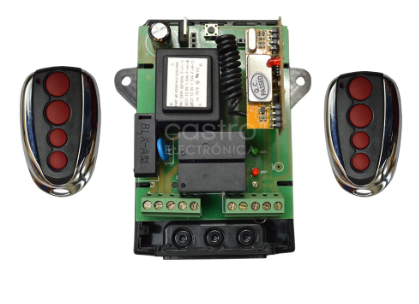 Kit Receptor Multi-Códigos 220V (Quadro Dupla Função) c/ 2 Comandos