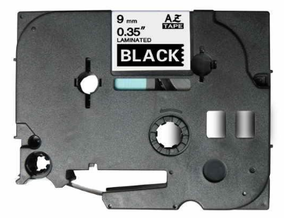 Cinta Rotulador Genérica Brother TZE-325 TZ-325 - Branco/Preto