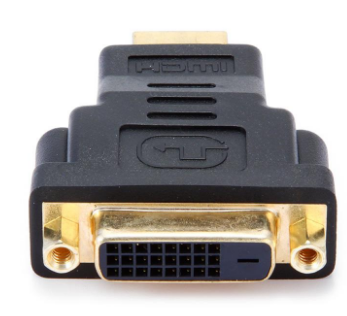 Adaptador HDMI Macho -> DVI Femea (Dourado) - GEMBIRD