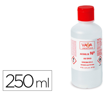 Alcool Etilico96º Garrafa De 250ml - VAZA