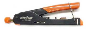 Alicate Cravar Fichas Compressão RCA, BNC e F (RG6/58/59) - IBEROSAT