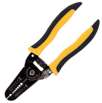 Alicate Descarnador de Fios 0,6~2,6 mm (Preto/Amarelo) - DELI
