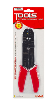 Alicate de Corte, Descarnador e Cravar Terminais Universal (0,75 ~ 6 mm2)