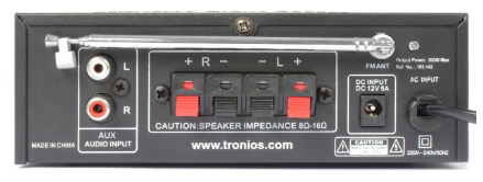 Amplificador Hi-Fi (FM/SD/USB/MP3) 2x 40W RMS - Skytronic AV360