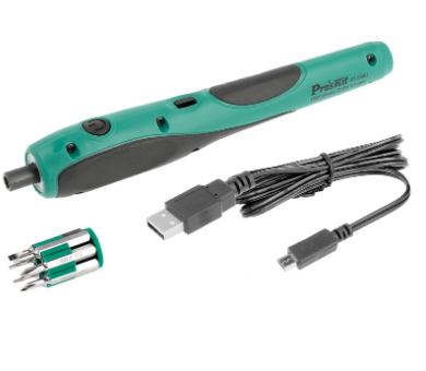 Aparafusador Portátil Eléctrico Recarregável via USB (Iluminação LED) - Proskit