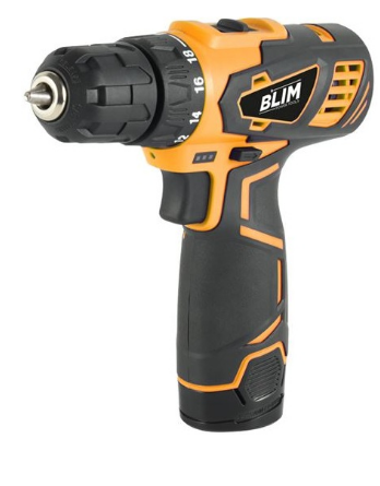 Aparafusadora Berbequim 1500RPM s/ Fios 12V c/ Bateria 1,5Ah - BLIM