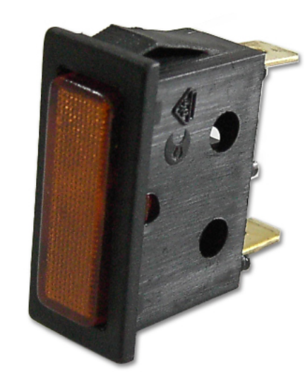 Avisador Retangular Laranja 220V