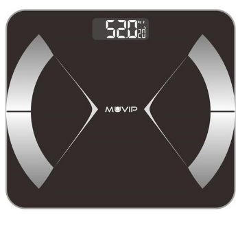 Balança de WC Digital Bluetooth (Preto) - MUVIP