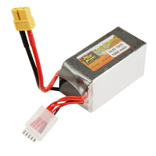 Bateria Compatível Drone FPV 14,8V (1550mAh)