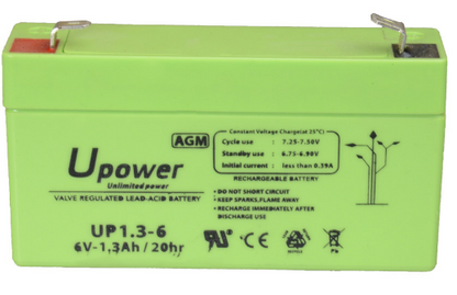 Bateria de Chumbo 6V 1,3Ah - UPOWER