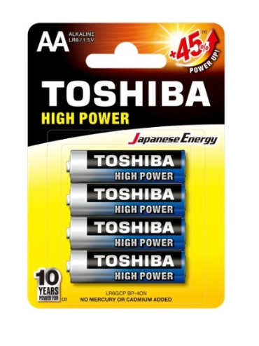 Toshiba LR6GCP BP-4 pilha Bateria descartável AA Alcalino