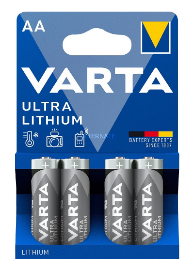 Blister 4x Pilhas Ultra Lithium AA 1,5V - VARTA