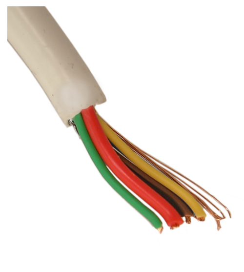 Bobine Cabo de Alarme 6 Condutores [2x 0,75mm² + 4x 0,22mm²] - 100mts