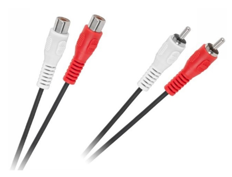 Cabo 2 RCA Macho - 2 RCA Femea (1,5 mts)