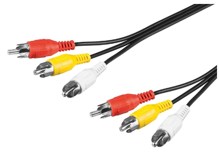 Cabo 3 RCA Macho - 3 RCA Macho (2 mts)