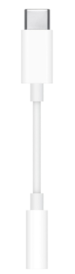 Cabo Adaptador USB C Macho - Jack 3,5mm Fêmea (Branco) - APPLE