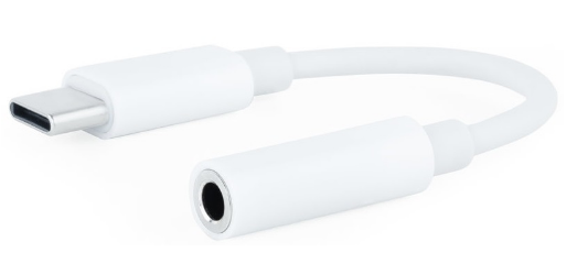 Cabo Adaptador USB C Macho - Jack 3,5mm Fêmea (Branco) - NANOCABLE