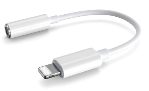 Cabo Adaptador iPhone Lightning -> Jack 3,5mm Fêmea