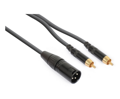 Cabo Canon Macho - 2x RCA Macho (1,5 mts) - POWER DYNAMICS CONNEX