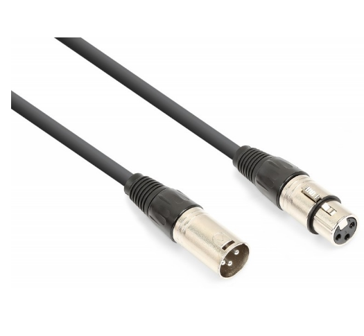 Cabo Canon Macho 3P - Canon Femea 3P Balanceado (6 mts) - VONYX